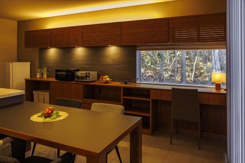 Dapur atau dapur kecil di villa-rizo 山田