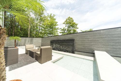Kolam renang di atau dekat dengan villa-rizo 山田