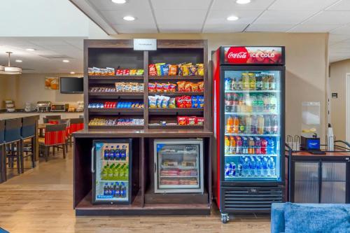a grocery store with two refrigerators and drinks at Comfort Suites Raleigh Walnut Creek in Raleigh