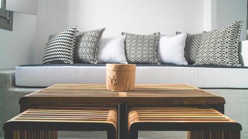Posezení v ubytování Modernity Suites