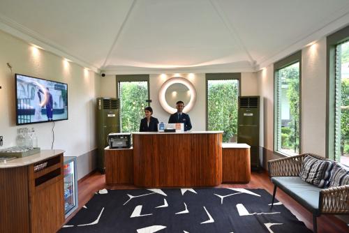 TV a/nebo společenská místnost v ubytování Status Club Resort