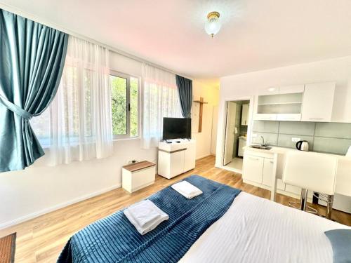 Una televisión o centro de entretenimiento en FOR-A Apartmani