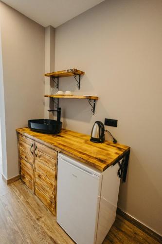 Dapur atau dapur kecil di merzesuitotel
