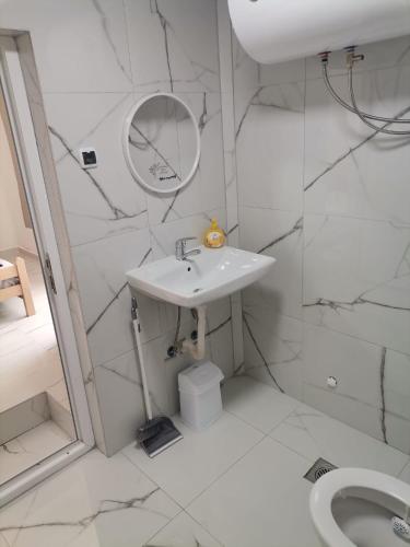 Koupelna v ubytování Rooms Kirovi - Star Dojran