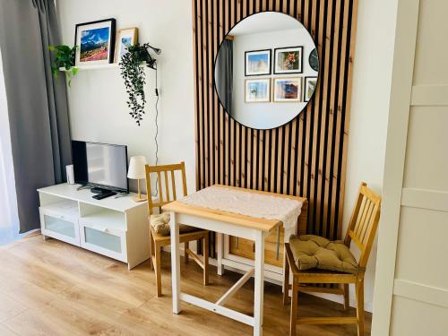 Μια τηλεόραση ή/και κέντρο ψυχαγωγίας στο Apartament Babci Danusi Przy Krupówkach