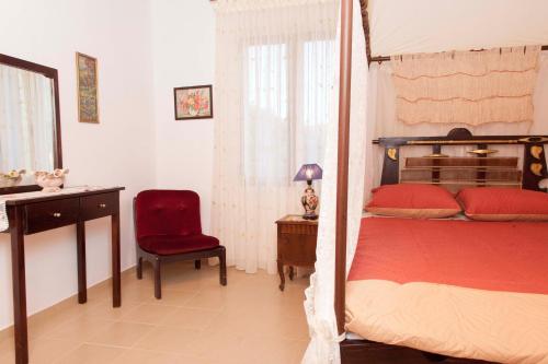 Ένα ή περισσότερα κρεβάτια σε δωμάτιο στο Villa Olea-Renieri