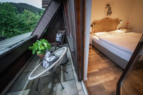 Postel nebo postele na pokoji v ubytování Engel 16
