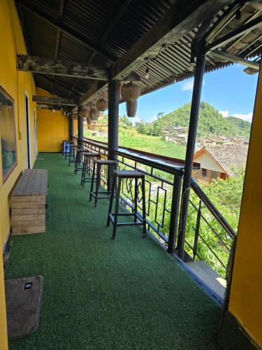 Nespecifikovaný výhled na hory nebo výhled na hory při pohledu z bed and breakfast