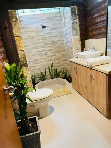 Bilik mandi di Chalet Palo DAgua
