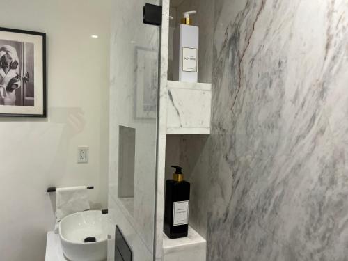 Et badeværelse på Hermoso Loft en la Roma Norte