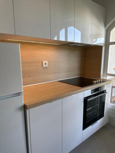 Kuchyň nebo kuchyňský kout v ubytování Apartment Barbin