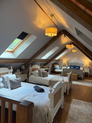 Χώρος καθιστικού στο Hideaway Barn Coltishall Norfolk broads
