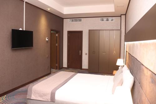 TV a/nebo společenská místnost v ubytování Volga Hotel Baku