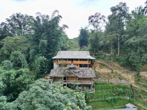Phong cảnh thiên nhiên gần nhà gỗ