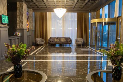 Posezení v ubytování Volga Hotel Baku