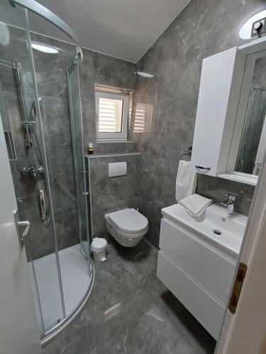 Koupelna v ubytování Apartment Ivkica