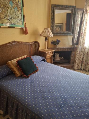 Postel nebo postele na pokoji v ubytování Bonita y tranquila casa rural cerca de Noheda