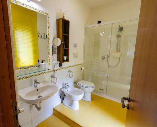 Koupelna v ubytování B&B SediciMarzo