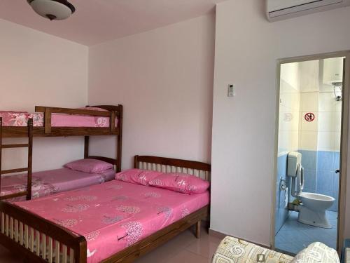 מיטה או מיטות בחדר ב-Durres room