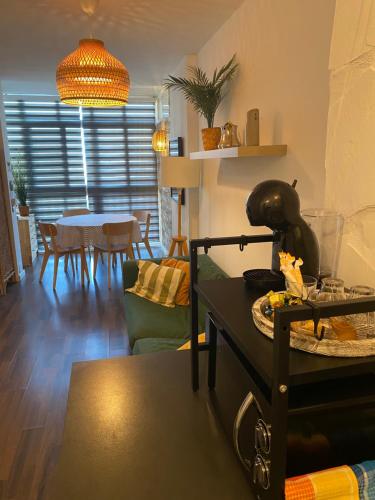 Χώρος καθιστικού στο beautiful studio in Benalmádena