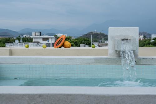 Swimmingpoolen hos eller tæt på Apartamento Centro Historico Santa Marta