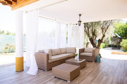 Χώρος καθιστικού στο Finca Navalpino