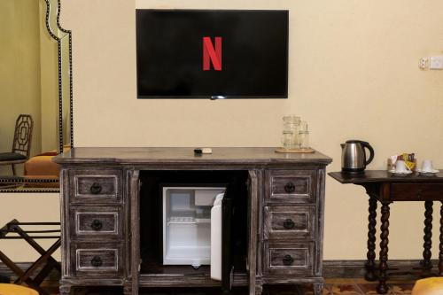 TV a/nebo společenská místnost v ubytování Kayu Arum Resort
