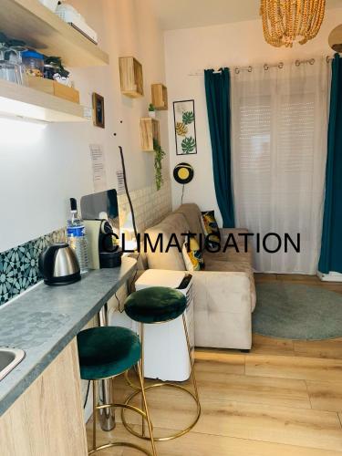 Paris studio cosy climatisé