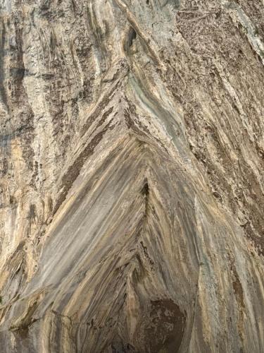 a close up view of a mountain with patterns at New apartment in Gramsh