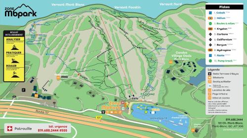 a detailed map of the mt rushmore trail at Ski In Out view on Mont-Blanc hills - Le Loup in Mont-Blanc