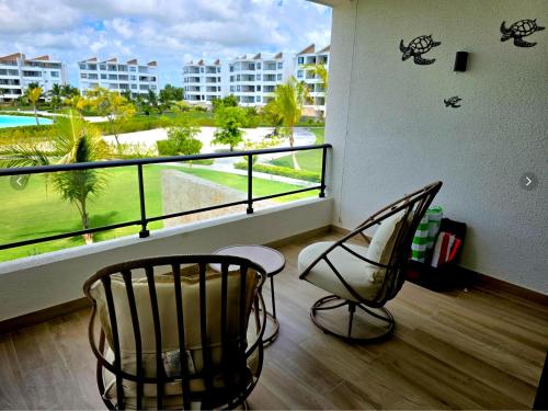 Balkón nebo terasa v ubytování Oasis Turquesa Punta Cana