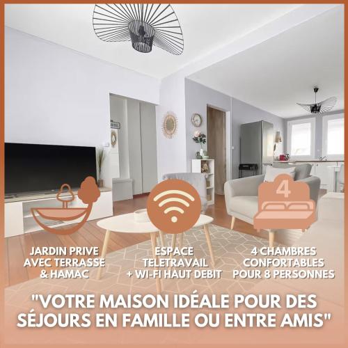 Grande maison familiale à deux pas de la mer