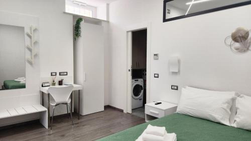 Letto o letti in una camera di San Saba Street Apartment 52