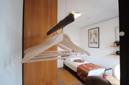 Ferienwohnung Der Gerberにあるベッド
