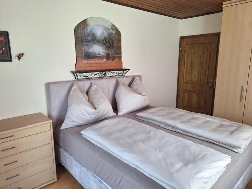 Postel nebo postele na pokoji v ubytování Haus Hillbrand