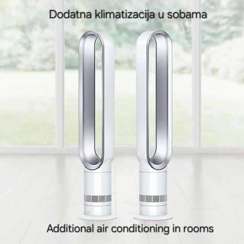 a pair of chrome telescopic air conditioning radiator chrome pipes at Stan na dan Koprivnica-Comfort in Koprivnica