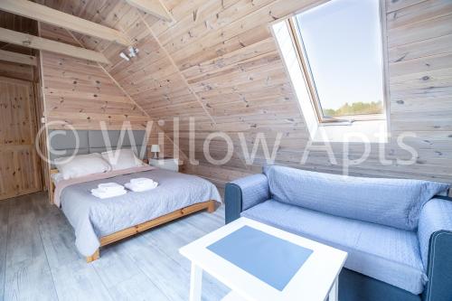 Ruang duduk di Willow Apts