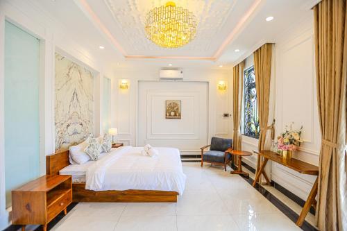 Ένα ή περισσότερα κρεβάτια σε δωμάτιο στο La Peace Home