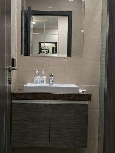 Et badeværelse på Dusit Grand Condo View Jomtien By Snap Hosting