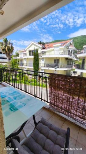 a view of a balcony of a building at PRCPORTOapartmani in Herceg-Novi