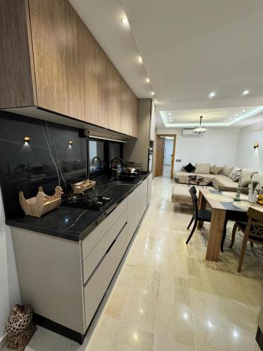 A kitchen or kitchenette at Villa