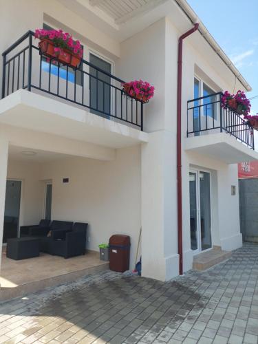 En balkon eller terrasse på Casa Betty