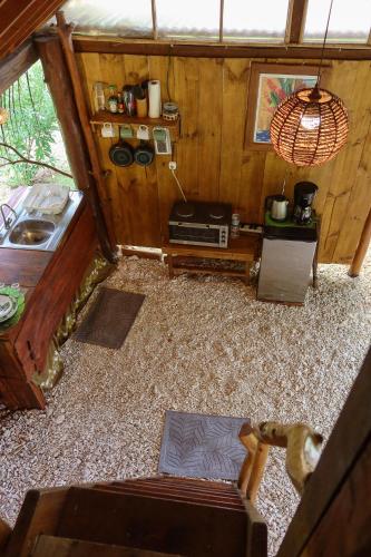 an overhead view of a room in a house at Fare Tearenui - Tu'i'anina Village Huahine in HUH