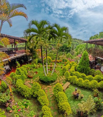 Hotel Campestre Casona del Camino Realにある庭