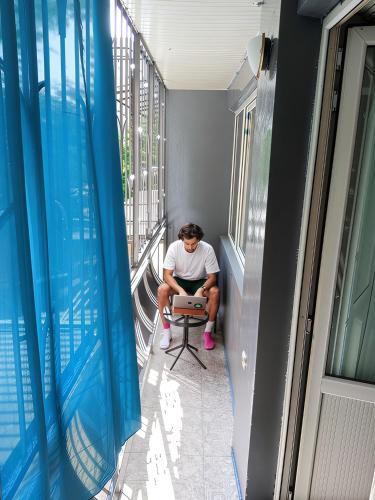 Μπαλκόνι ή βεράντα στο Saburtalo Apt