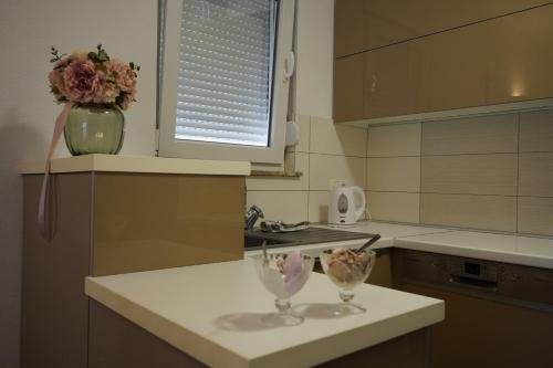 Kuchyň nebo kuchyňský kout v ubytování Urbanest