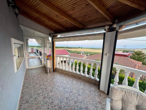 Balkón nebo terasa v ubytování House Vistonida