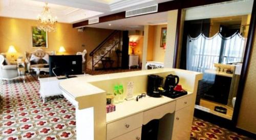 Χώρος καθιστικού στο Taishan Bojue Hotel