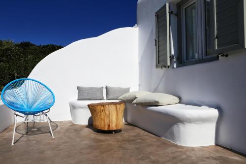 Χώρος καθιστικού στο Aelia Mykonos 