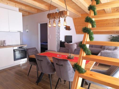 Kuchyň nebo kuchyňský kout v ubytování Villa Madalina Blidinje